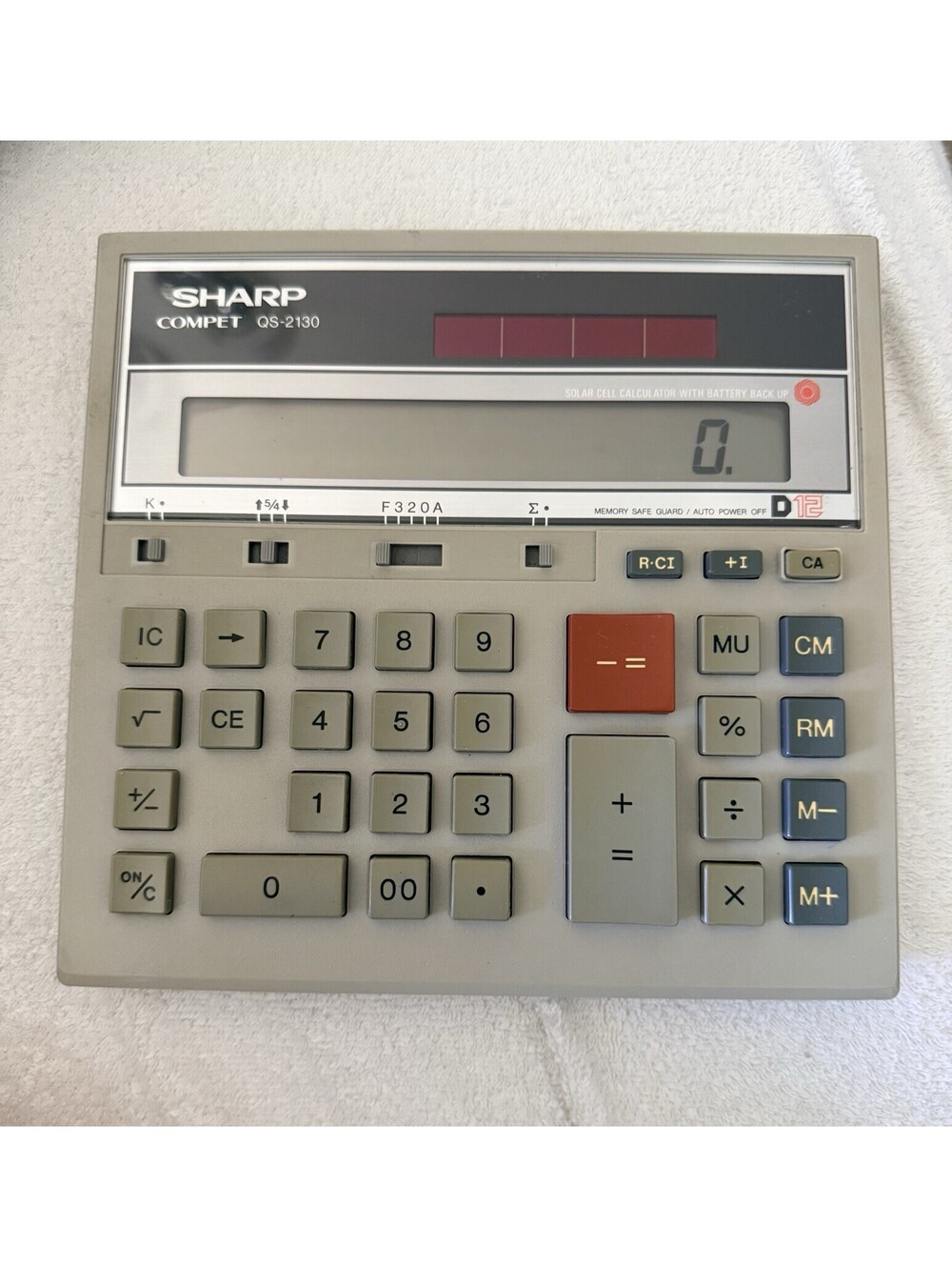 Sharp Compet QS-2130 12 Digit Calculator in Box